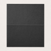 Black Harlequin Checkered Folded Place Cards (Innenseite Aufgefaltet)