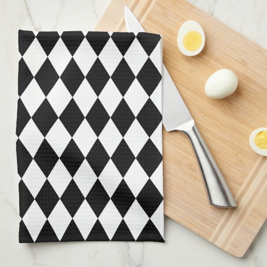 Black Harlequin Geschirrtuch (Viertel Falte)