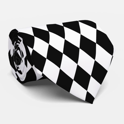 Black Harlequin Krawatte (Gerollt)