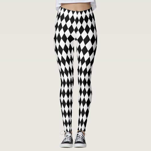 Black Harlequin Leggings (Vorderseite)