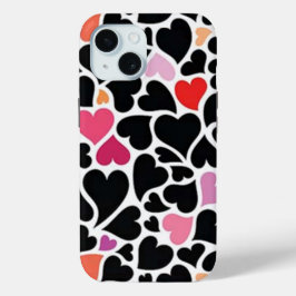 Black Harts iPhone 15 Fall Case-Mate iPhone Hülle