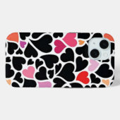 Black Harts iPhone 15 Fall Case-Mate iPhone Hülle (Rückseite (Horizontal))