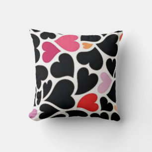 Black Harts Pillow Kissen