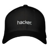 Black Hat Hacker. Bestickte Kappe (Vorderseite)