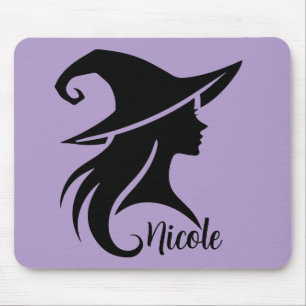 Black Hat Hexe Wiccan Hexen Halloween Mousepad