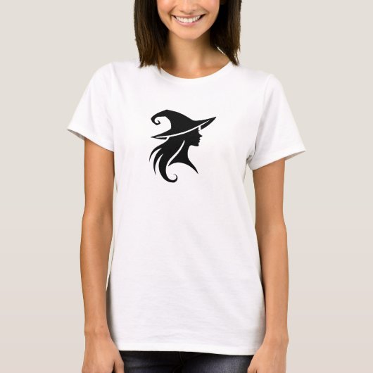 Black Hat Hexe Wiccan Hexen Halloween T-Shirt (Vorderseite)