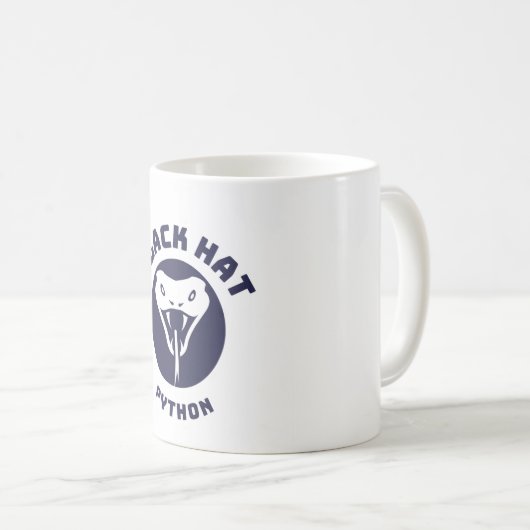Black Hat Python - Cybersecurity-Tasse Kaffeetasse (VorderseiteRechts)