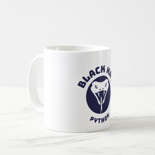 Black Hat Python - Cybersecurity-Tasse Kaffeetasse (Vorderseite Links)