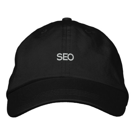 Black Hat SEO Bestickte Baseballkappe (Vorderseite)