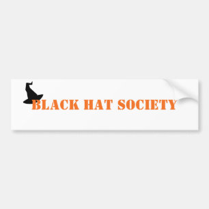 Black Hat Society Halloween Autoaufkleber