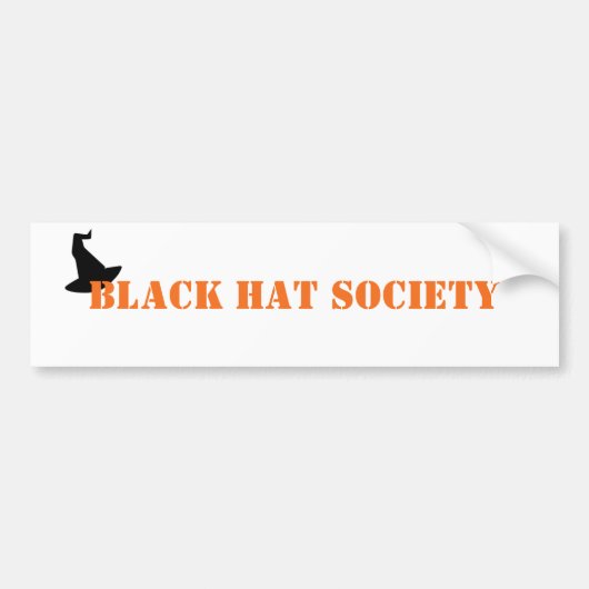 Black Hat Society Halloween Autoaufkleber (Vorne)