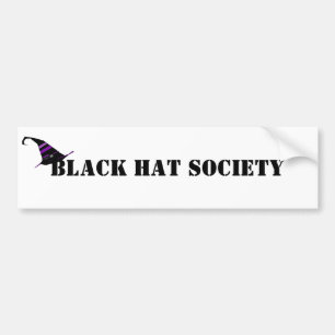 Black Hat Society Halloween Autoaufkleber