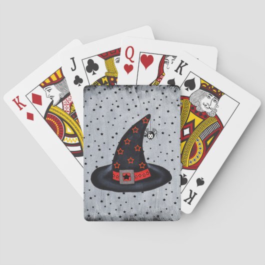 Black Hat Society Hexenhut Stars Spider Spielkarten (Rückseite)