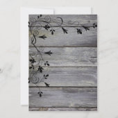 Black Hat und Cowboy Boot Classic Rustikale Hochze Einladung (Rückseite)