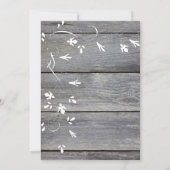 Black Hat und Cowboy Boots Country Wedding Einladung (Rückseite)