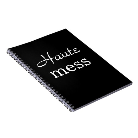 Black Haute-Mess-Notebook Notizblock (Rechte Seite)