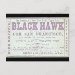 Black Hawk Clipper 1900 Postkarte