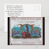 Black Hawk Clipper Segeln Postkarte (Vorne/Hinten)