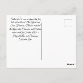 Black Hawk Clipper Segeln Postkarte (Rückseite)