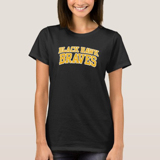 Black Hawk College Quad Cities Braves 01 T-Shirt (Vorderseite)