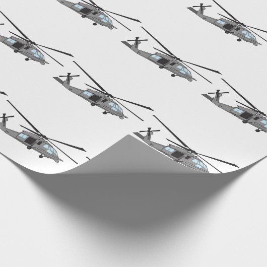 Black Hawk Helicopter Geschenkpapier (Ecke)