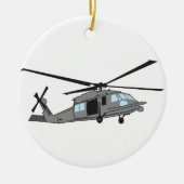 Black Hawk Helicopter Keramik Ornament (Vorne)
