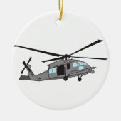 Black Hawk Helicopter Keramik Ornament (Vorne)