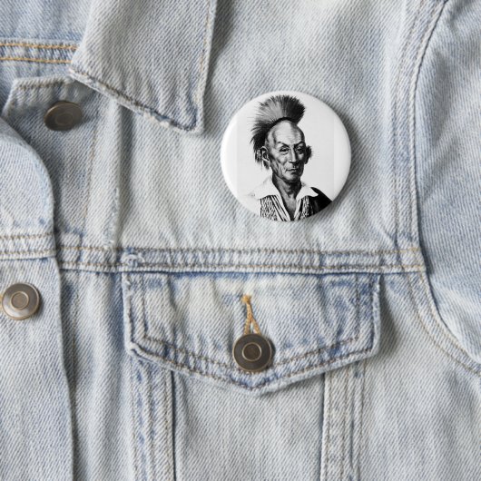 Black Hawk ~ Sac Sauk Indik Chief Button (Beispiel)