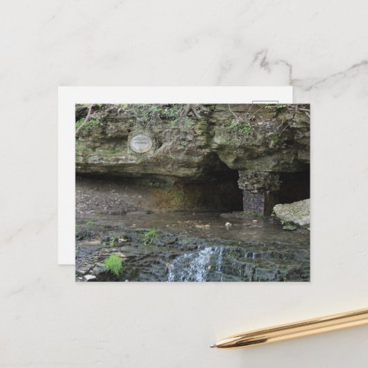 Black Hawk Springs Burlington, Iowa Postkarte (Vorderseite/Rückseite Beispiel)