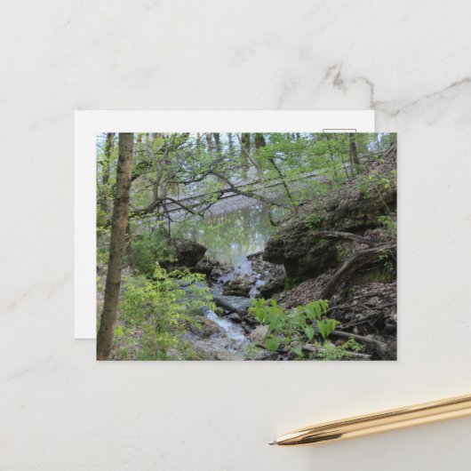 Black Hawk Springs in Burlington, Iowa Postkarte (Vorderseite/Rückseite Beispiel)