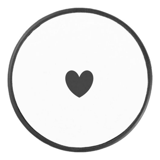 Black Heart Hockey Puck (Vorderseite)