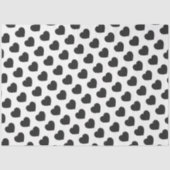 Black Heart Love Notes Grief Seidenpapier (Vorderseite)