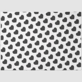 Black Heart Love Notes Grief Seidenpapier