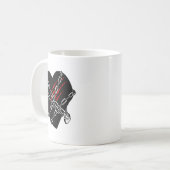 Black Heart Red Chains Cool Gothic Valentines Day  Kaffeetasse (Vorderseite Links)