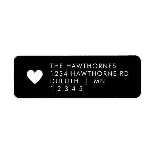 Black Heart Return Address  (Vorne)