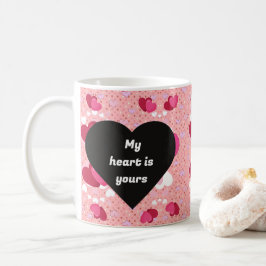 black heart vibrant romantic wallpaper kaffeetasse