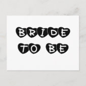 Black Hearts Bried to Be Postkarte (Vorderseite)