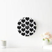 Black Hearts Design (wird oft als BH Design oder B Runde Wanduhr (Zuhause)
