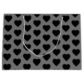 Black Hearts Geschenktasche Große Geschenktüte (Vorderseite)