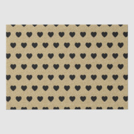 Black Hearts, Gold Glitzer Glitzern Seidenpapier
