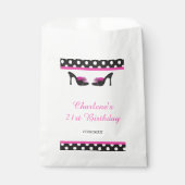 Black Heels Shoes Birthday Party Geschenktütchen (Vorderseite)