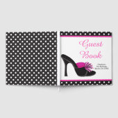 Black Heels Shoes with Black Polka Dots Gästebuch (Voll)