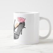 Black Heelses & Bride's Heelse - Classy Femin Jumbo-Tasse (Rechts)
