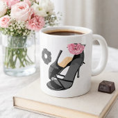 Black Heelses & Bride's Heelse - Classy Femin Jumbo-Tasse