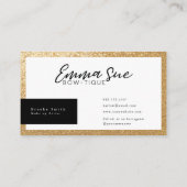 Black Hello Gorgeous Eleganury Luxus hinzufügen Ih Visitenkarte (Rückseite)