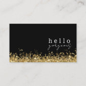 Black Hello Gorgeous Eleganury Luxus hinzufügen Ih Visitenkarte (Vorderseite)