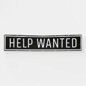 Black Help Gewollt Signierungsbanner Banner (Horizontal)