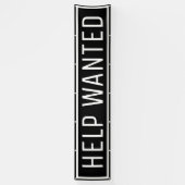 Black Help Gewollt Signierungsbanner Banner (Vertikal)
