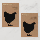 Black Hen Symbol - Karte (Vorne/Hinten)
