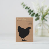 Black Hen Symbol - Karte (Stehend Vorderseite)